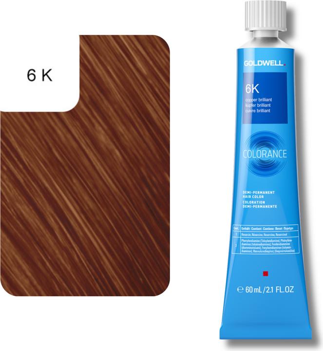 Image du produit Goldwell Colorance Tube Demi-Permanente (6K cuivre brillant)