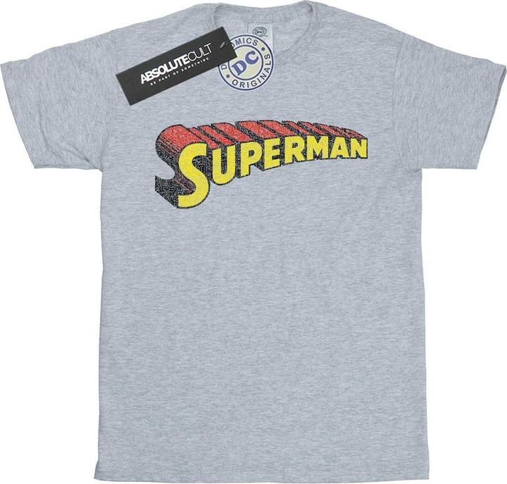Actual product image Mens Superman Telescopic Crackle Logo T-Shirt (3XL)