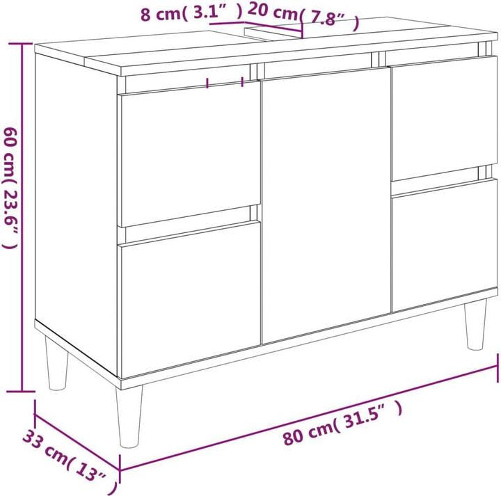 Immagine prodotto VidaXL Calandra (80 x 33 x 60 cm)