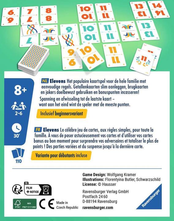 Actual product image Ravensburger Card game Elevens (German)