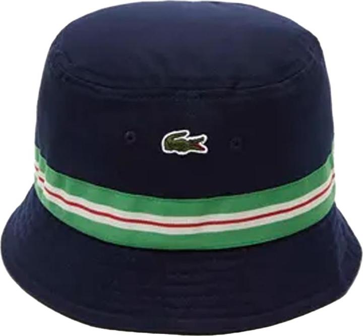 Actual product image Lacoste Unisex Adult Stripe Logo Bucket Hat (M)