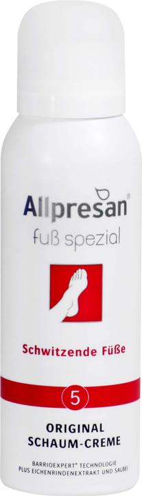 Allpresan Fuss spezial 5 Fuss Schaum schwitz Füsse Schaum (Fussdeodorant & -puder, 125 ml)