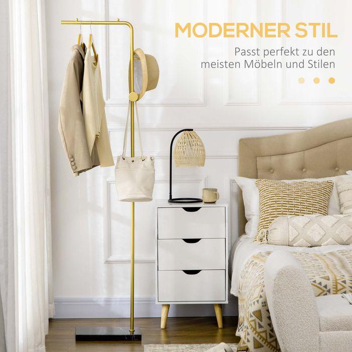 Produktbild Swisshandel24 Garderobenständer Kleiderständer mit Haken Garderobe für Kleidung, Hüte