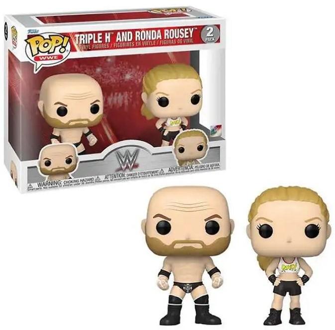 Produktbild Funko WWE pack 2 POP! Vinyl figurines Rousey/Triple H 9 cm