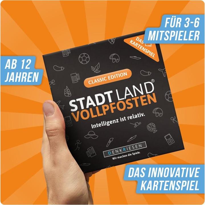 Produktbild Denkriesen Stadt Land Vollpfosten - Intelligenz ist relativ (Deutsch)