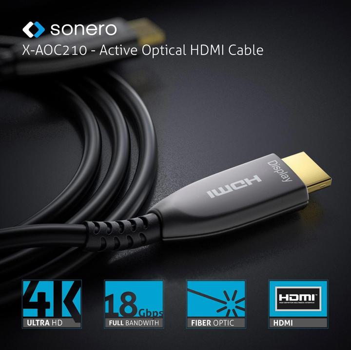 Actual product image Sonero Cable Premium Cert. Active HDMI 10 m (10 m, HDMI)