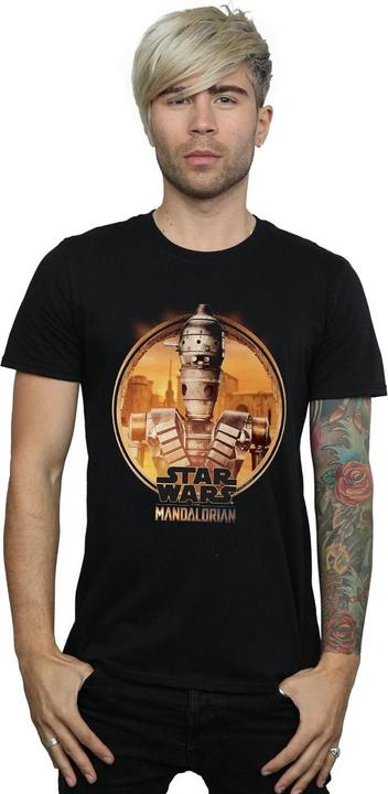 Actual product image Star Wars Mens The Mandalorian IG-11 Framed T-Shirt (XL)