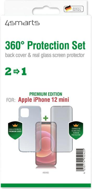 Produktbild 4smarts 360° Protection Set (Apple iPhone 12 mini)