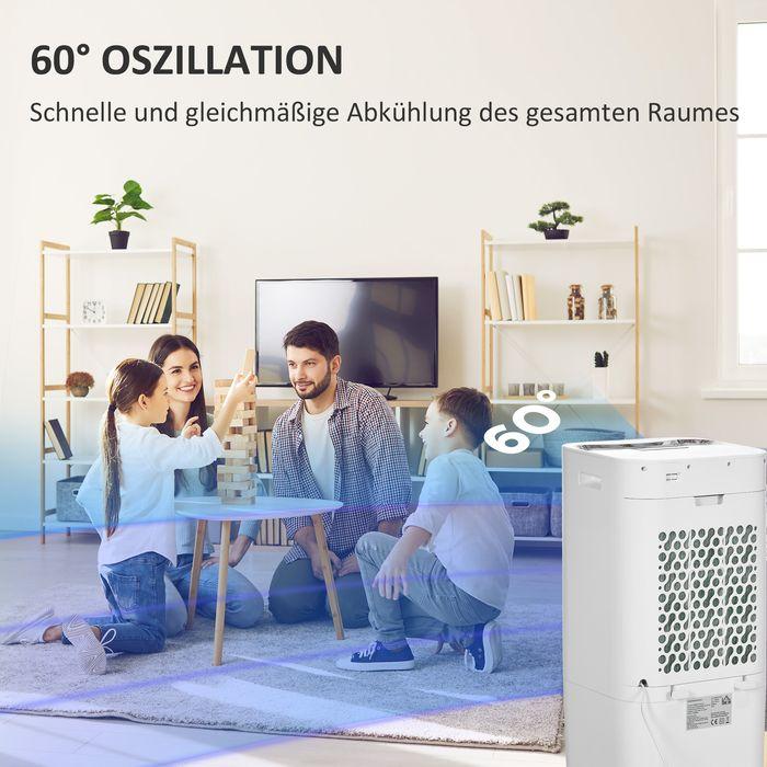 Produktbild Swisshandel24 3 in 1 Mobile Klimaanlage mit Luftbefeuchtung Wasserkühlung 15L Klimagerät (20 m²)