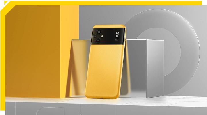 Actual product image Xiaomi Poco M5 (64 GB, Yellow, 6.58", Dual SIM, 50 Mpx, 4G)