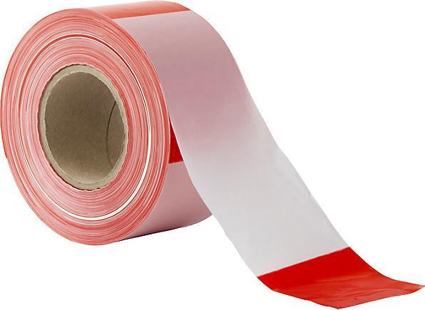 Actual product image kaiserkraft Barrier tape, sturdy, red / white, 2+ items.