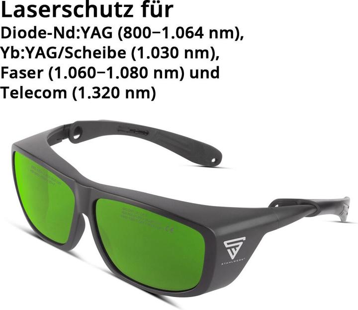 Actual product image Stahlwerk Laser safety goggles according to DIN EN207 Wavelength range from 660 - 1080 nm