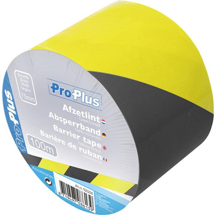 Actual product image ProPlus Barrier tape yellow/black
