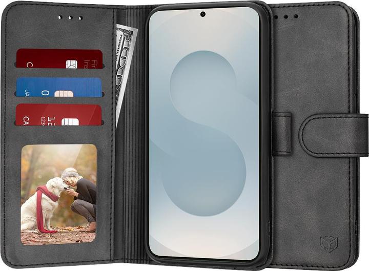 Produktbild Techsuit - Diary Book - Samsung Galaxy S25 Edge - Black (Samsung Galaxy S25 Edge)