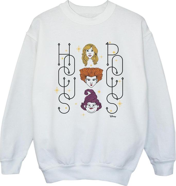 Actual product image Disney Girls Hocus Pocus Faces Sweatshirt (116)