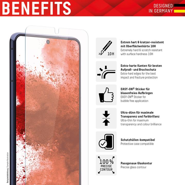 Actual product image Displex Real Glass, 2D Panzerglas (1 Piece, Samsung Galaxy Xcover 5)