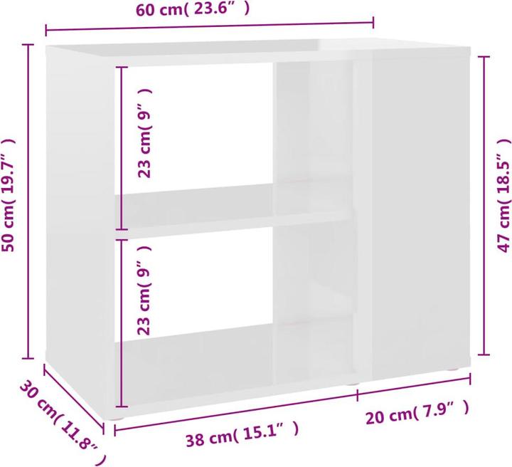 Actual product image VidaXL Atreus (60 x 30 x 50 cm)