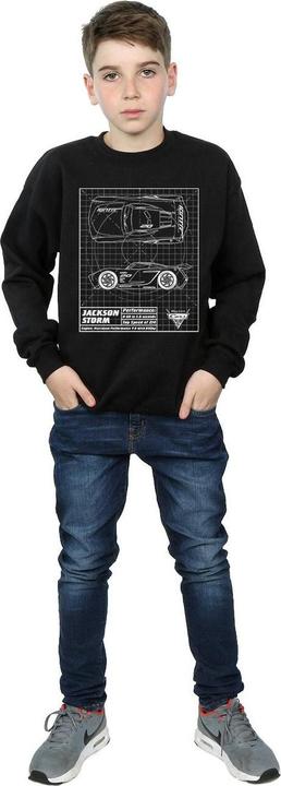 Immagine prodotto Disney Cars Jackson Storm Blueprint Felpa Ragazzi (140, 146)