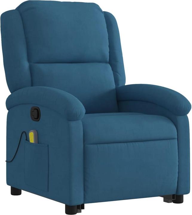 Actual product image VidaXL Massage chair with stand-up aid velvet