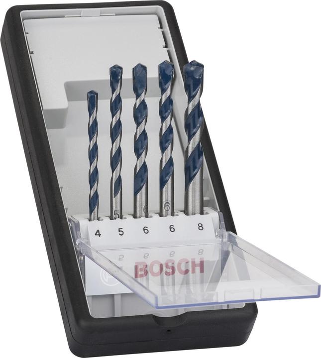 Actual product image Bosch Professional Zubehör 5-piece CYL-5 concrete drill bit set, Robust Line, 4-8 mm (8 mm, 5 mm, 4 mm, 6 mm)