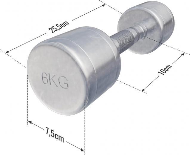 Produktbild Gorilla Sports Chrom Kurzhanteln (2 x 6 kg)