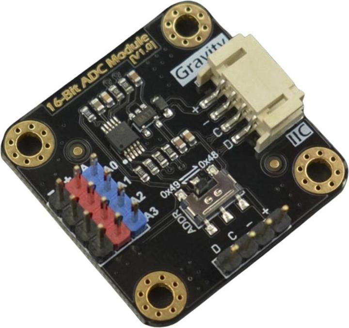 Immagine prodotto DFRobot Gravità 16Bit 4-Channel ADC Convertitore analogico digitale I2C ADS1115