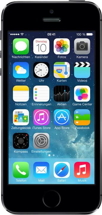 Apple iPhone 5S (64 GB, Space Grey, 4", Single SIM, 8 Mpx, 4G)