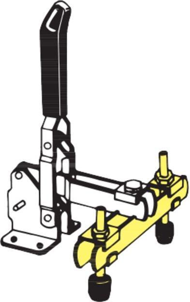 Actual product image Amf Vertical clamp with horizontal foot
