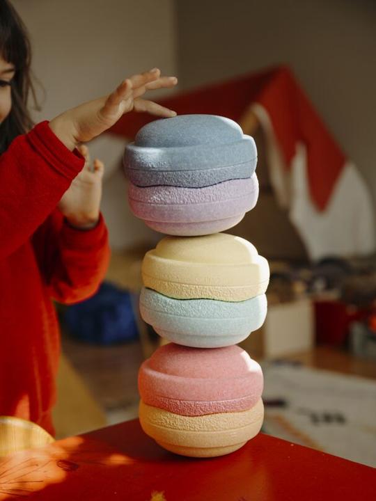Actual product image Stapelstein ® MINI Rainbow Pastel 6 (6 Stk.)
