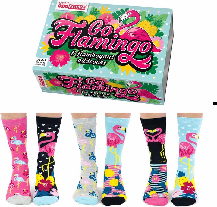 Immagine prodotto United Oddsocks Vai Flamingo (confezione da 3, 37 - 42)