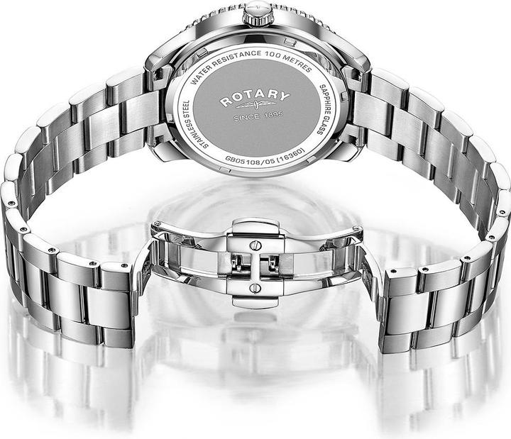 Image du produit Rotary GB05108/05 Henley GMT hommes 41mm 10ATM (Montre analogique, 41 mm)