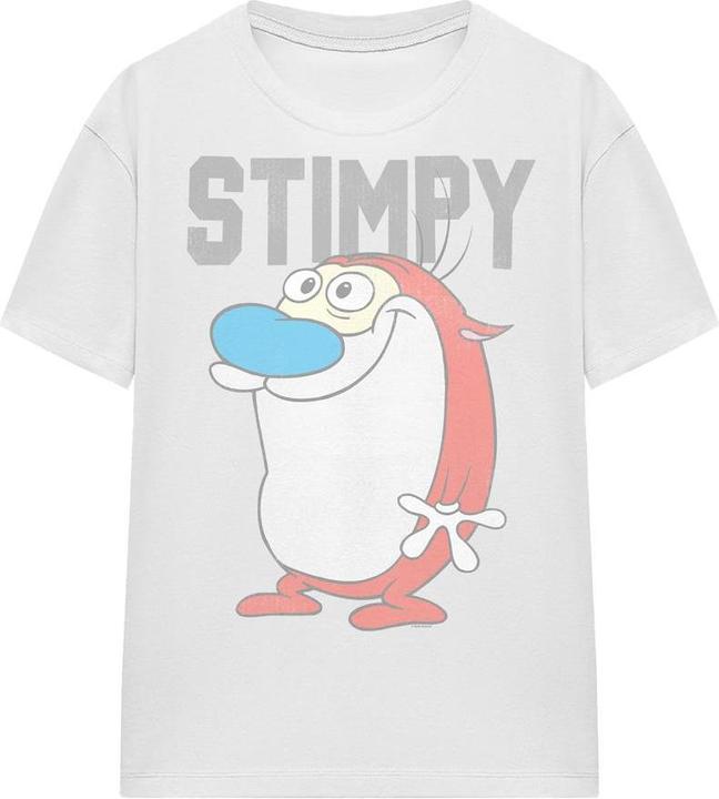 Immagine prodotto Ren & Stimpy Maglietta Collegiale Adulto Unisex (M)