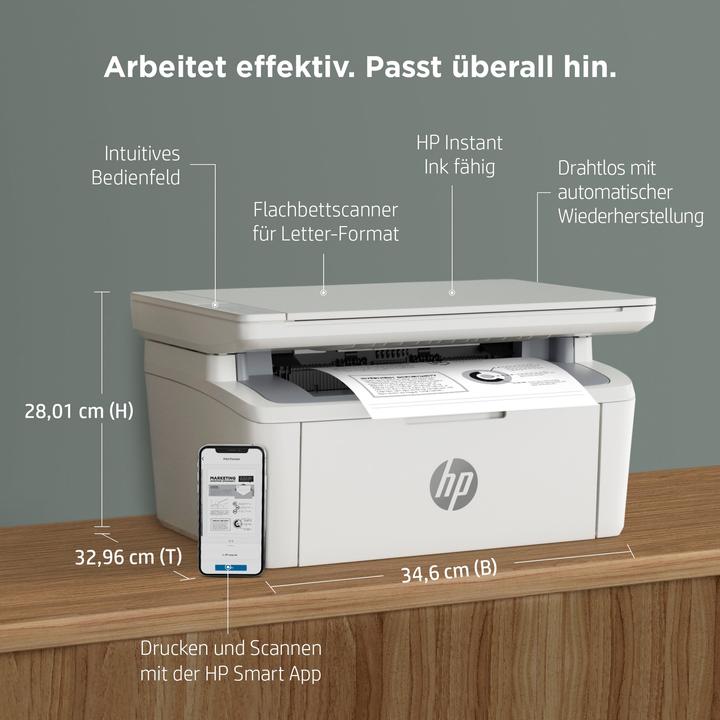 Actual product image HP LaserJet MFP M140w (Laser, Black and white)