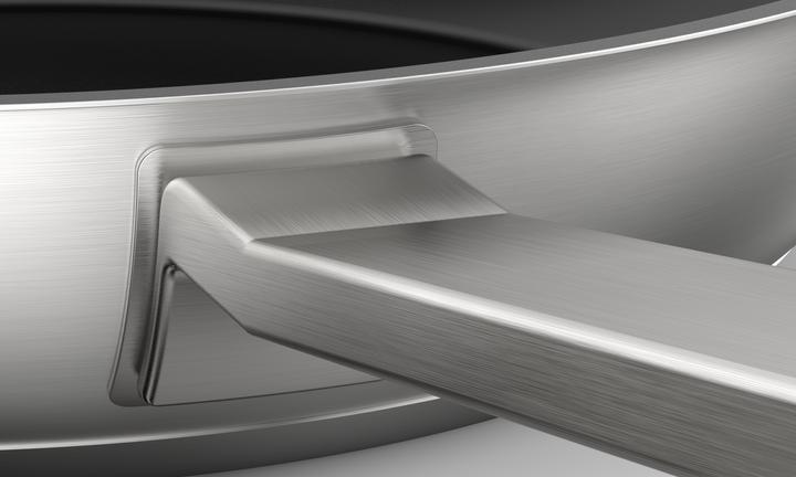Immagine prodotto Siemens Padella, ⌀ 18 cm, antiaderente, acciaio inox, HZ9CF240 (24 cm, Padella per friggere, Acciaio inossidabile, Alluminio)