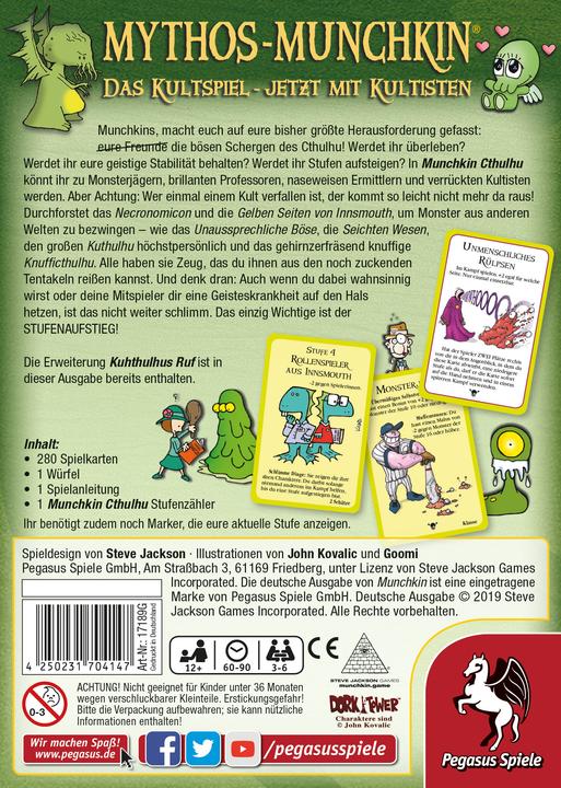Image du produit Pegasus Munchkin Cthulhu 1+2 (Allemand)