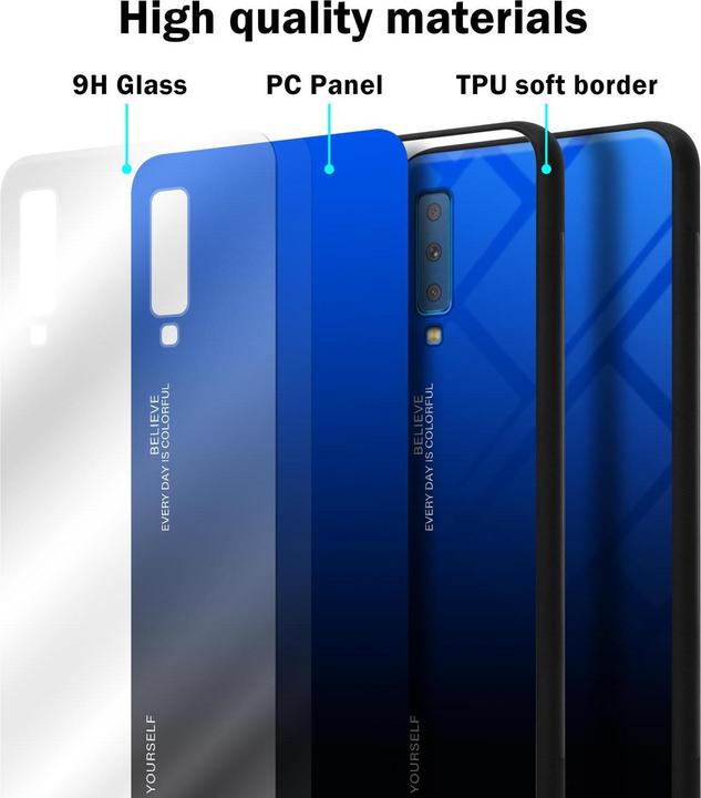 Immagine prodotto Cadorabo Copertura in vetro TPU 2 colori (Samsung Galaxy A7 (2018))
