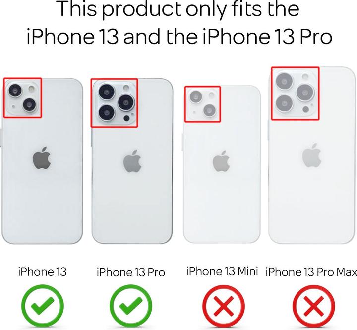 Produktbild Nalia 4x Schutzglas & 1x Schablone (4 Stück, Apple iPhone 13, Apple iPhone 13 Pro)