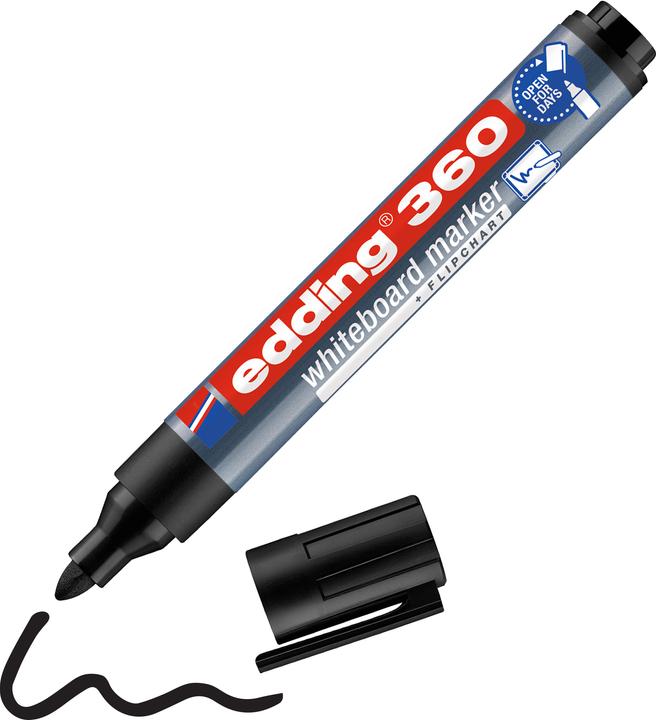 Produktbild Edding Whiteboard-Marker 360 (Black, 1.50 mm, 1 x)