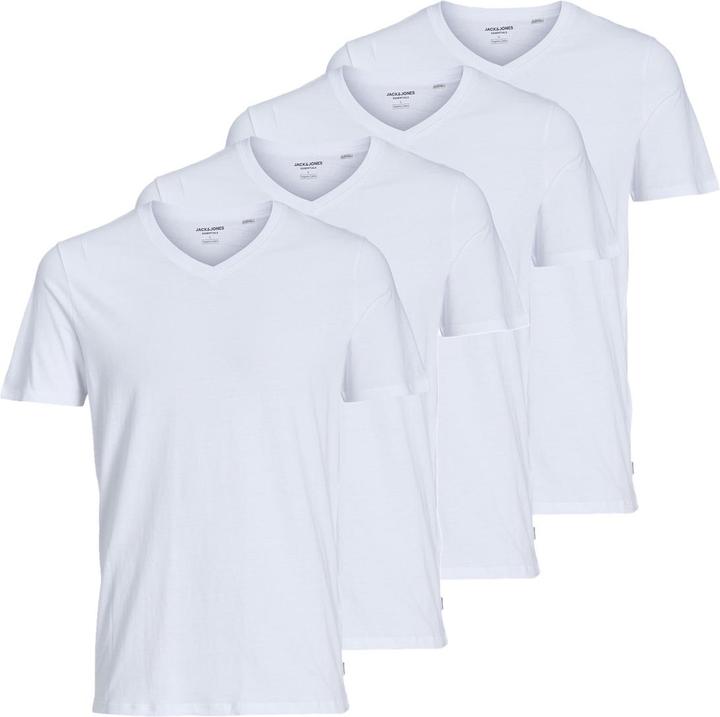 Produktbild Jack & Jones 4er Pack Jacbasic Unterhemd / Shirt Kurzarm (XL)