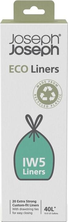 Image du produit Joseph Joseph IW4 40 L Sacs poubelle Eco Sacs poubelle recyclés 20pcs Gris (20 x, 40 l)