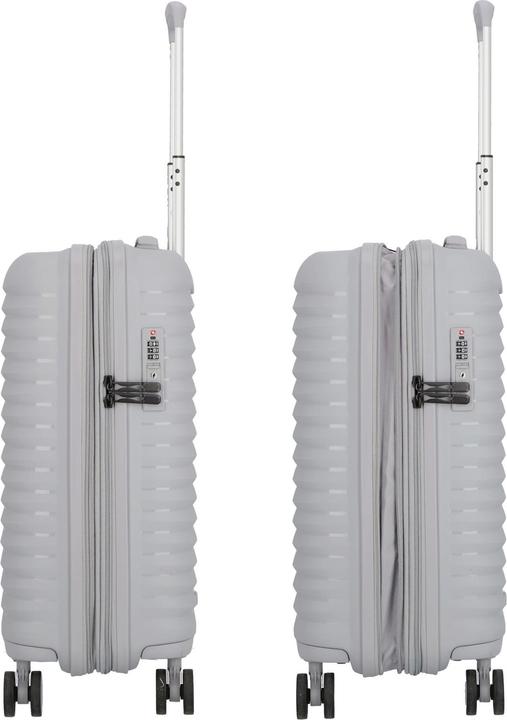 Actual product image D&N Travel Line 4500 4-wheel cabin trolley S 55 cm with stretch fold (38 l, Hand luggage (up to 50 litres))