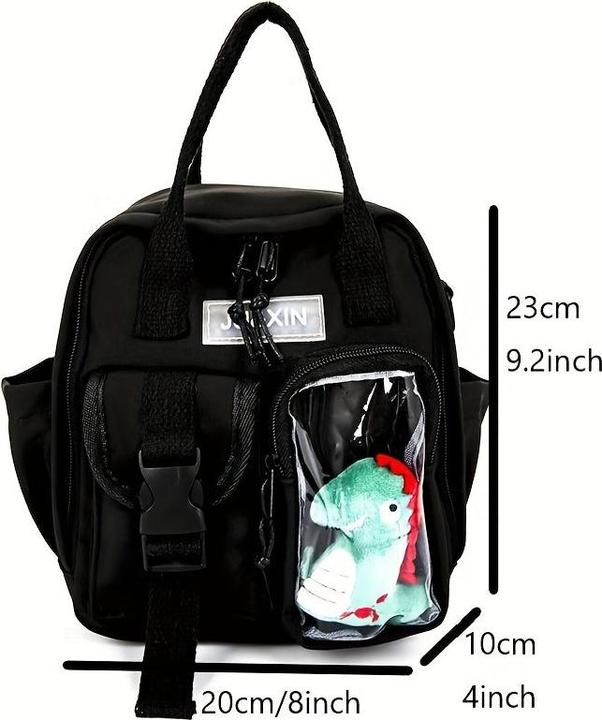 Produktbild Only-Bags.Store Mini niedlich Dinosaurier Rucksack, solide Farbe Mode lässig einfache einzigartige Rucksack
