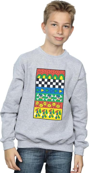 Actual product image Disney Boys Donald Duck Vintage Pattern Sweatshirt (128)