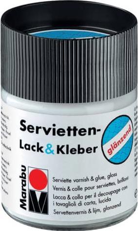 Immagine prodotto Marabu Lacca e colla per decoupage lucida 250ml (Trasparente, 250 ml)