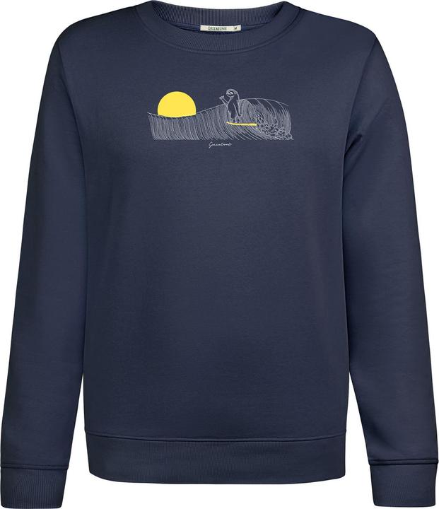Actual product image Greenbomb Women's Animal Sloth Waves Canty Pullover (XL)