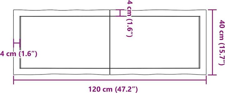 Actual product image VidaXL Nili (120 x 40 x 6 cm)