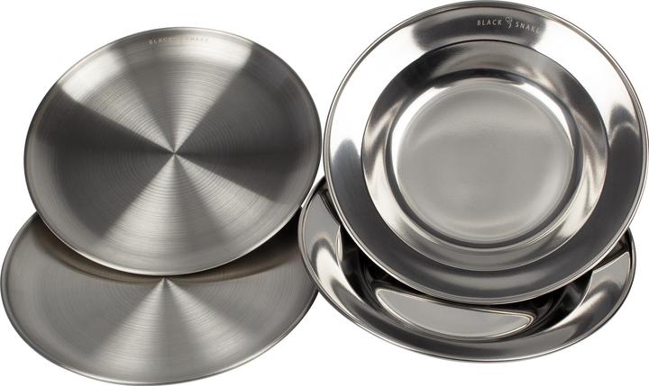 Immagine prodotto Black Snake Set di piastre in acciaio inox