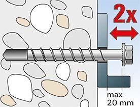 Produktbild Fischer Ankerbolzen R 88561 FAZ II 12/ 20K A 4 Ohne Oberflächenangabe (50 Stk.)