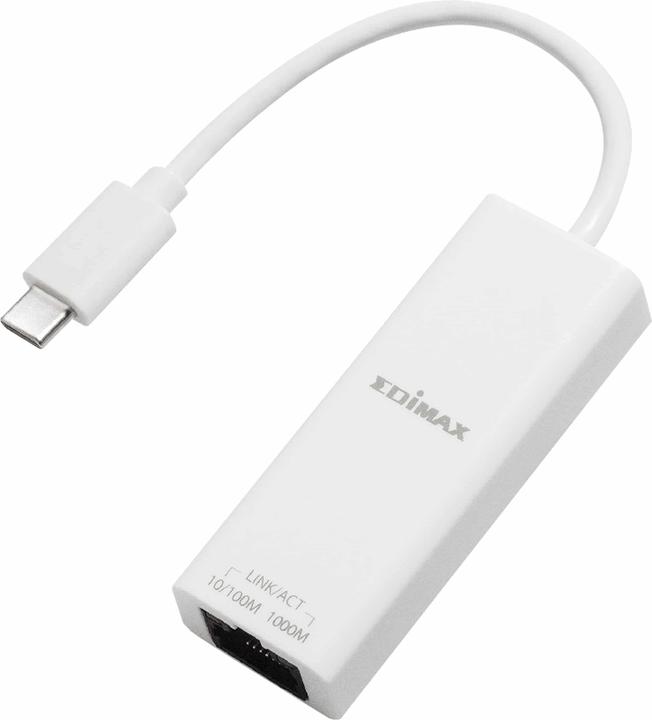 Produktbild edimax USB 3.2 Type C -> Gigabit Ethernet Adapter (USB 3.2, RJ45 (1x))