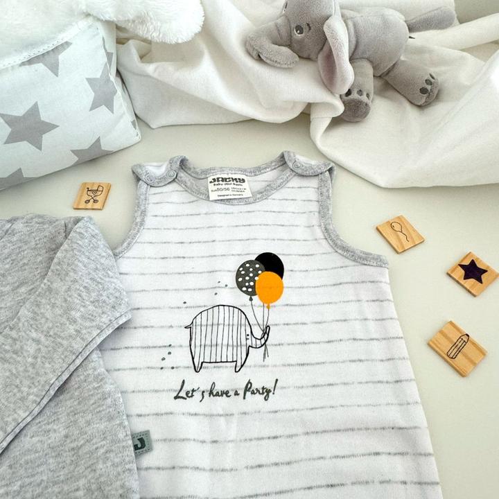 Immagine prodotto Jacky Baby Set tutina e camicia - Let's have a party Tutine e set Offwhite (62)